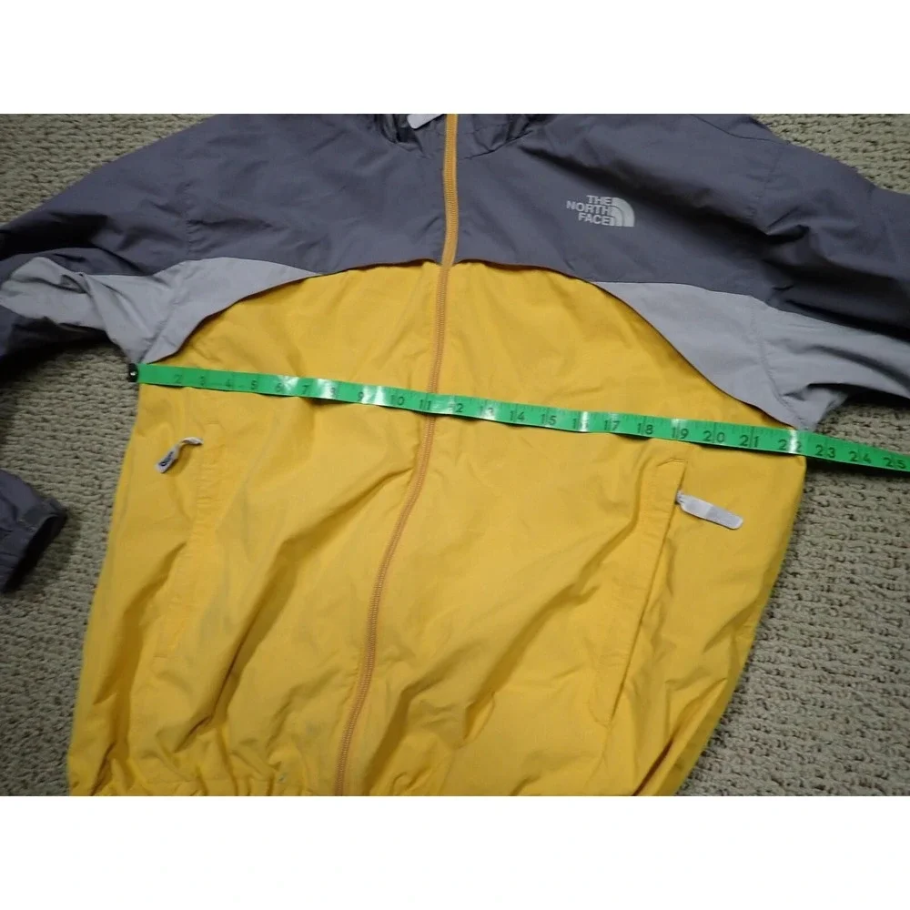The North Face Hydrenalite Jacket Mens Large Yellow Grey Excellent Windbreaker